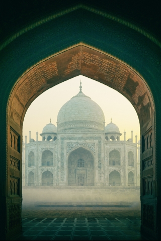 Taj Mahal inside  mobile wallpaper